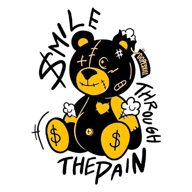 استیکر پارچه و لباس پاد آفرین مدل کارتونی کد S463