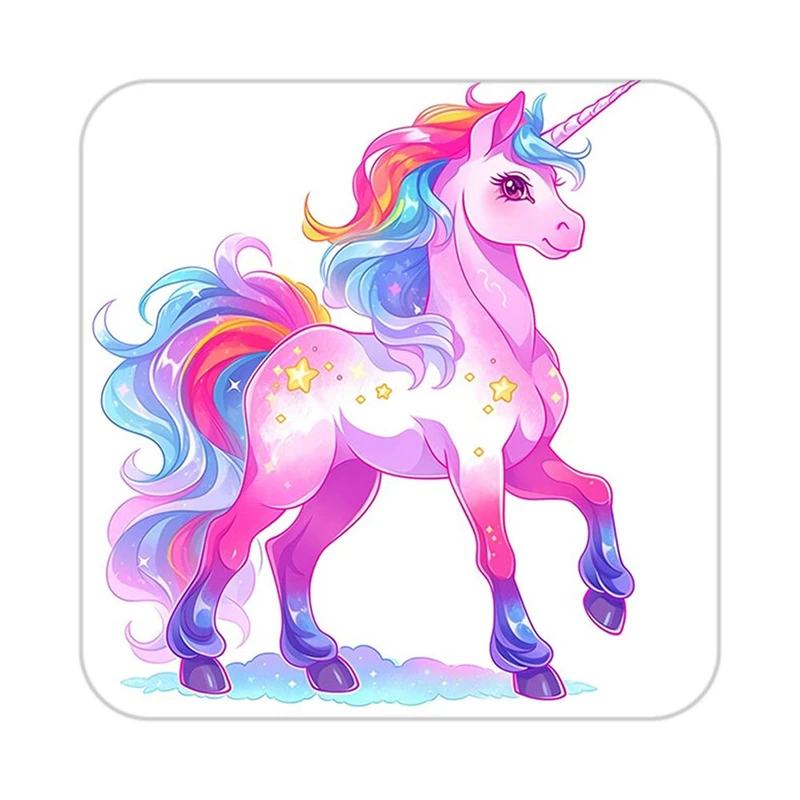 زیر لیوانی کاکتی طرح اسب تک شاخ و یونیکورن مدل mp29972