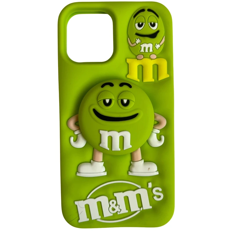 کاور مدل سیلیکونی طرح M&M کد 628 مناسب برای گوشی موبایل اپل iPhone 12 / 12 Pro