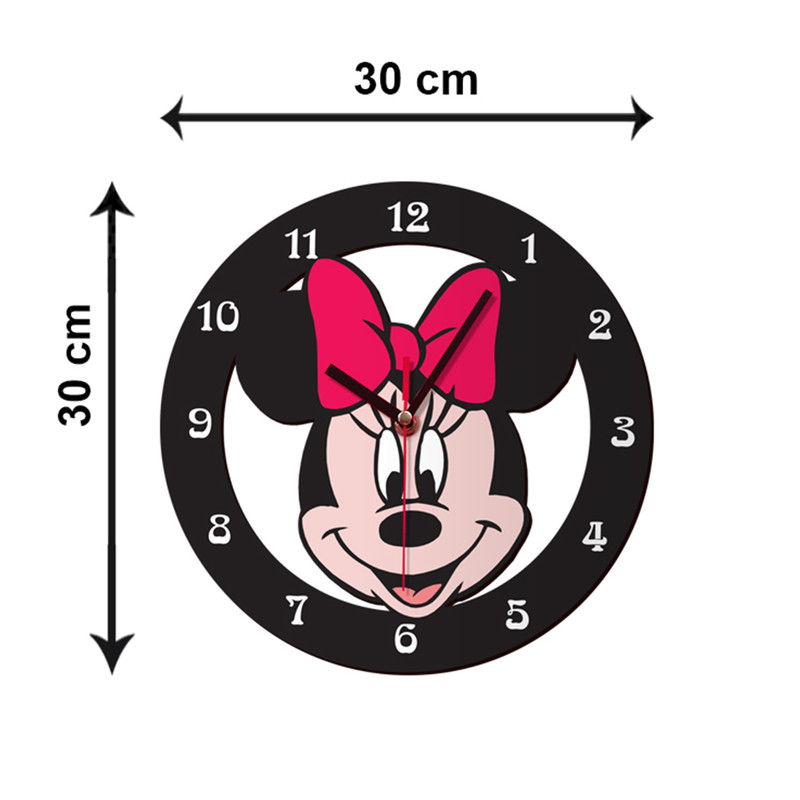 ساعت دیواری کودک باروچین مدل Minnie mouse