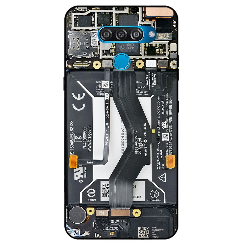 کاور مگافون طرح برد موبایل مدل 8004 مناسب برای گوشی موبایل ال جی Q60