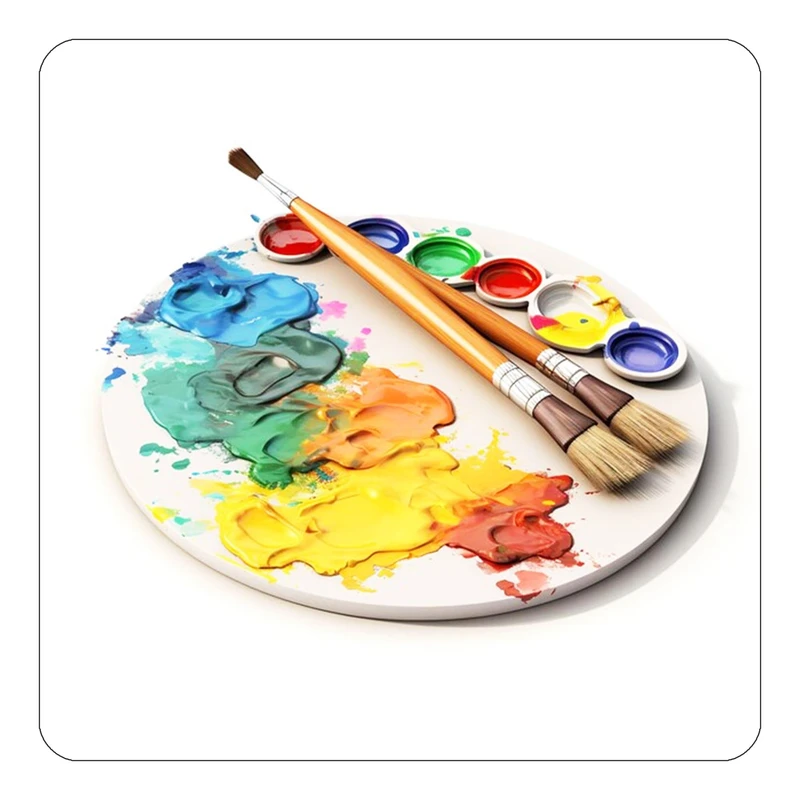 مگنت کاکتی طرح نقاشی رنگ روغن مدل mp70127