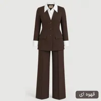 کت و شلوار زنانه السانا مدل نگارشید کد 2605