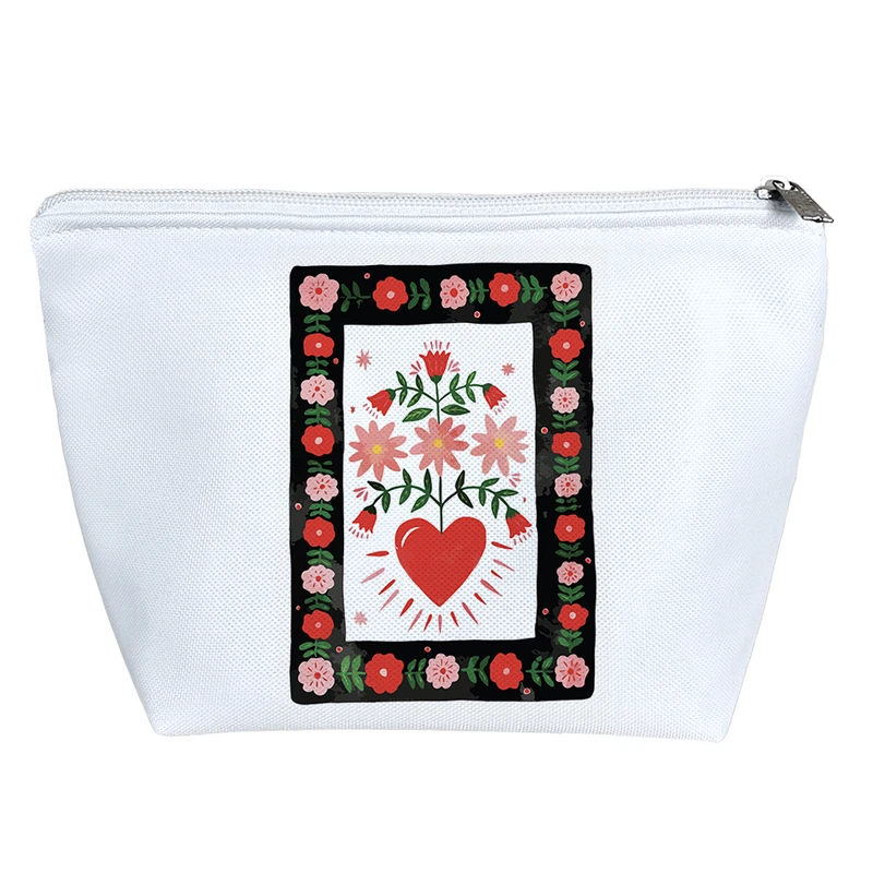 کیف لوازم آرایش دخترانه خندالو مدل گیاه عشق کد 9315