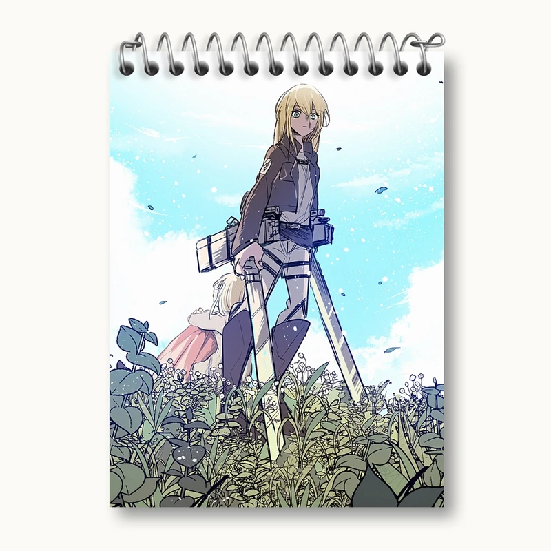 دفتر یادداشت 50 برگ خندالو مدل هیستوریا انیمه اتک آن تایتان Attack on Titan کد 18564