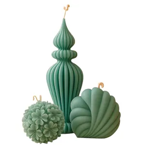 شمع دست‌ساز بدون‌بو مدل مینیمال زمان اتمام 3 ساعت