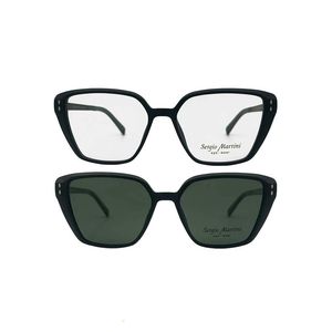 فریم عینک طبی زنانه سرجیو مارتینی مدل SM-5118 C1 به همراه کاور آفتابی