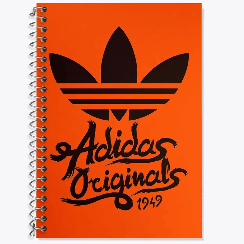 دفتر زبان 50 برگ خندالو مدل دو خط طرح آدیداس Adidas کد 23480