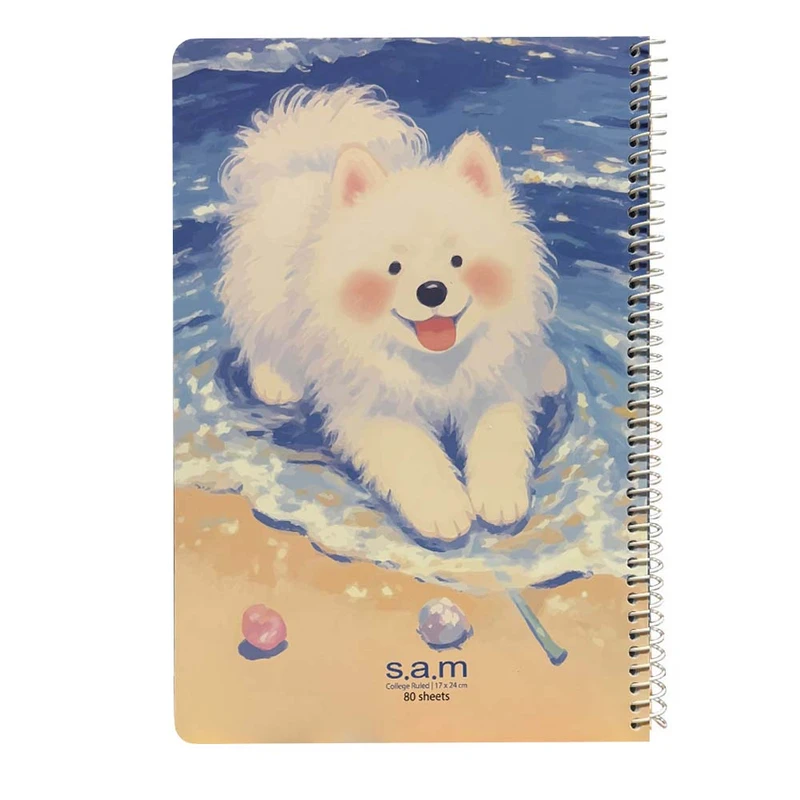 دفتر مشق 40 برگ سم مدل سگ قطبی کد 100889