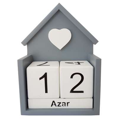 راهنمای خرید انواع تقویم چوبی دیواری و رومیزی، ساده و فانتزی، برای کودک، اداری - تقویم چوبی مکعبی، طرح خانه و کلبه، صورتی و سفید