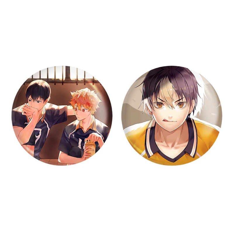 مگنت خندالو طرح هیناتا و کاگیاما و نیشینویا یو انیمه آبشار سرنوشت هایکیو کاگیاما کد 1118211184 مجموعه 2 عددی