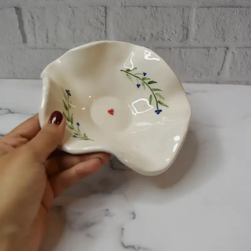 شکلات خوری سرامیکی مدل گل