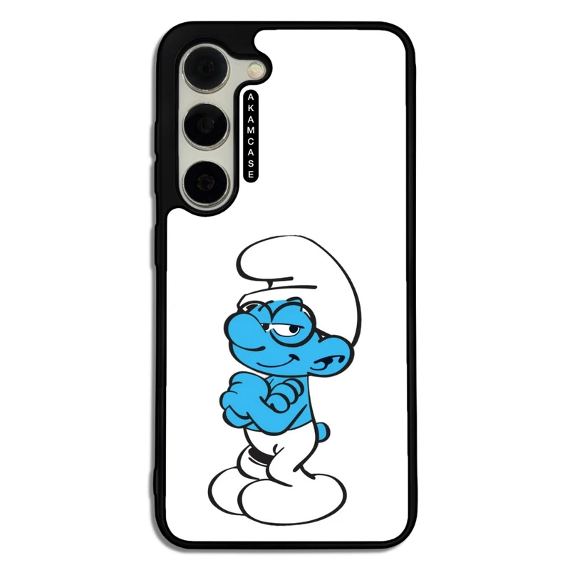کاور آکام مدل AMC-WSGS23-SMURFS-26 مناسب برای گوشی موبایل سامسونگ Galaxy S23