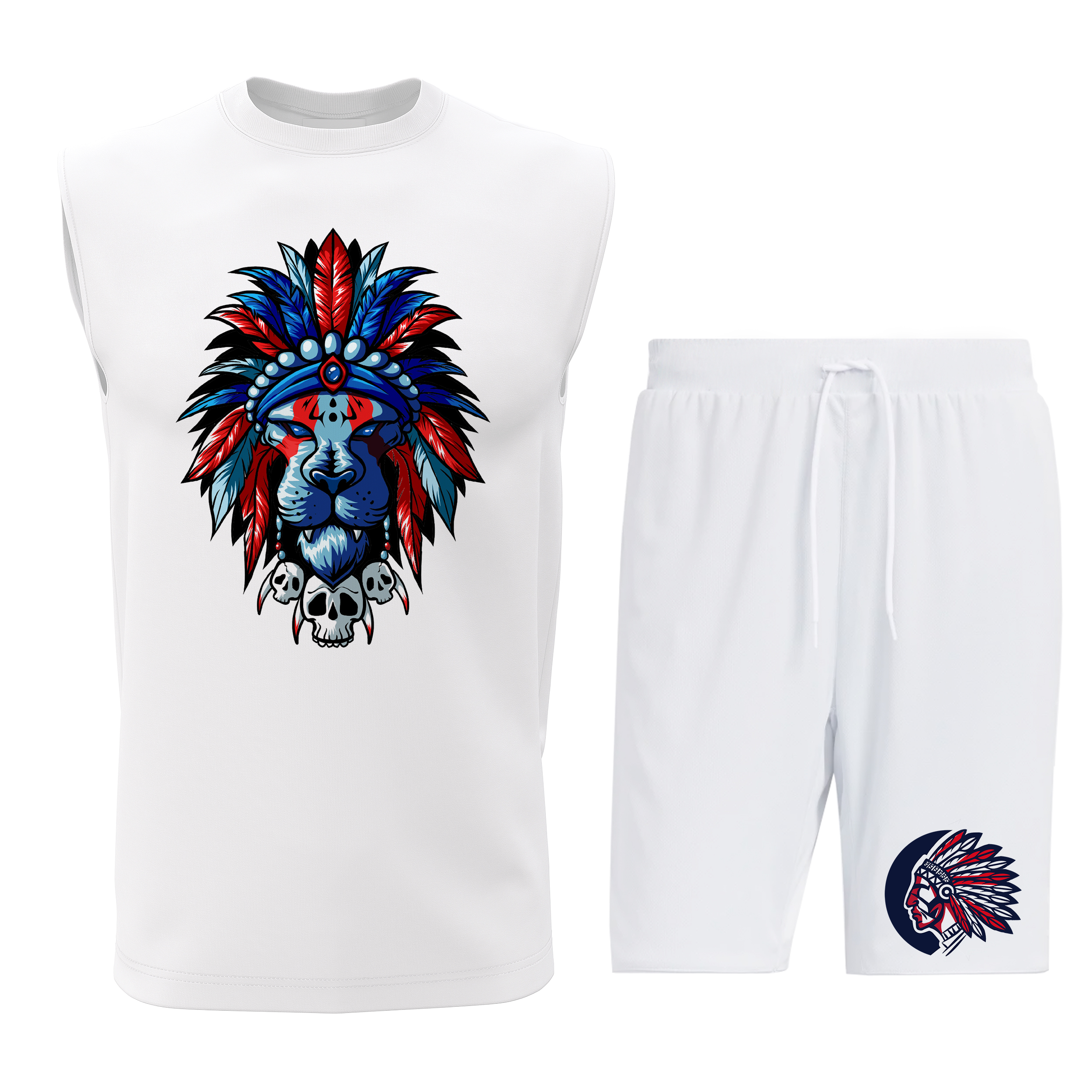 ست تاپ و شلوارک مردانه مدل L017W