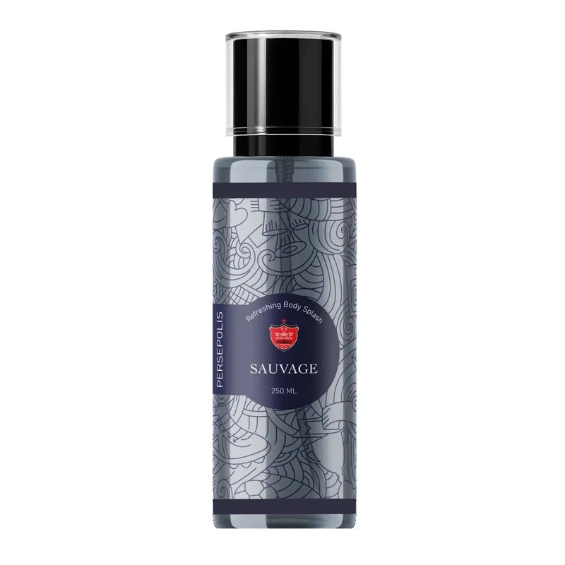 بادی اسپلش مردانه پرسپولیس مدل SAUVAGE حجم 250 میلی‌لیتر