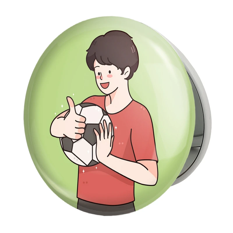 آینه جیبی خندالو طرح فوتبال Football مدل تاشو کد 25973 