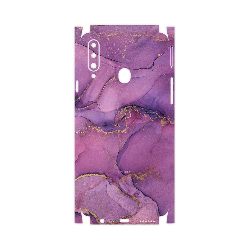 برچسب پوششی ماهوت مدل Purple Marble-FullSkin مناسب برای گوشی موبایل سامسونگ Galaxy A20s