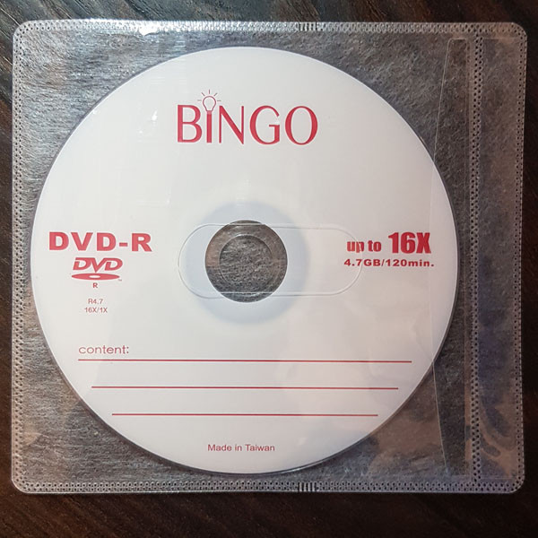دی وی دی خام بینگو مدل DVD-R مجموعه 2 عددی