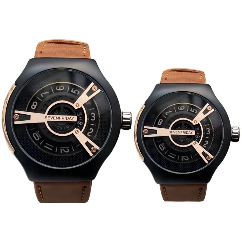 ست ساعت مچی عقربه ای زنانه و مردانه  مدل کنتوری تک موتور 02