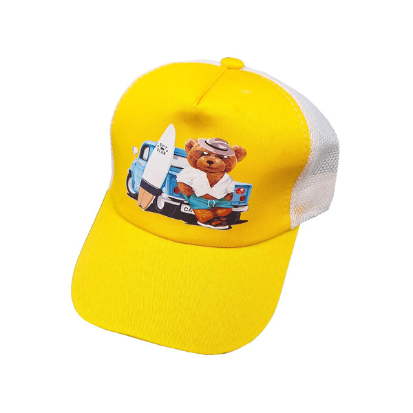کلاه کپ بچگانه مدل VANT-TED کد 1185 رنگ زرد
