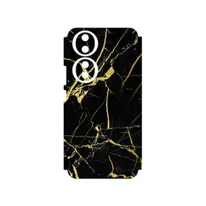 MAHOOT Graphite_Gold_Marble Cover Sticker for Honor 90