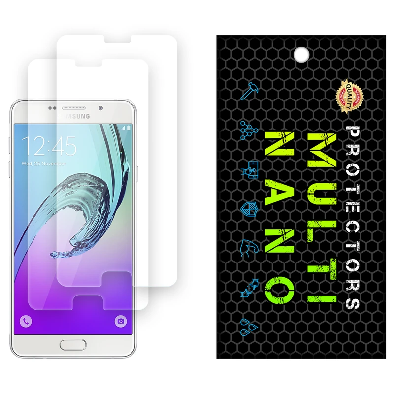 محافظ صفحه نمایش شفاف مولتی نانو مدل X-S2N مناسب برای گوشی موبایل سامسونگ Galaxy A7 2016 بسته دو عددی