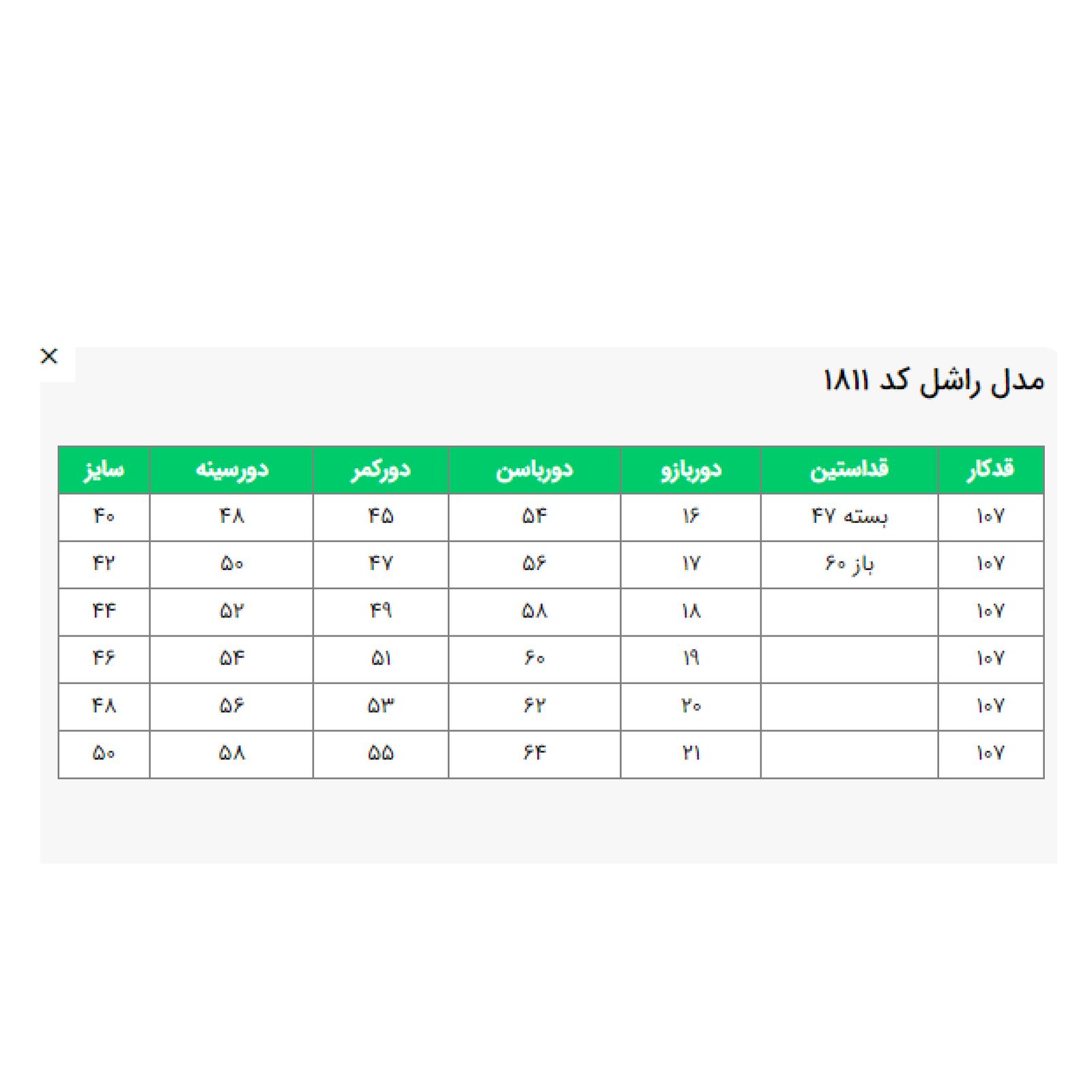 مانتو زنانه السانا مدل راشل کد 181119 -  - 2