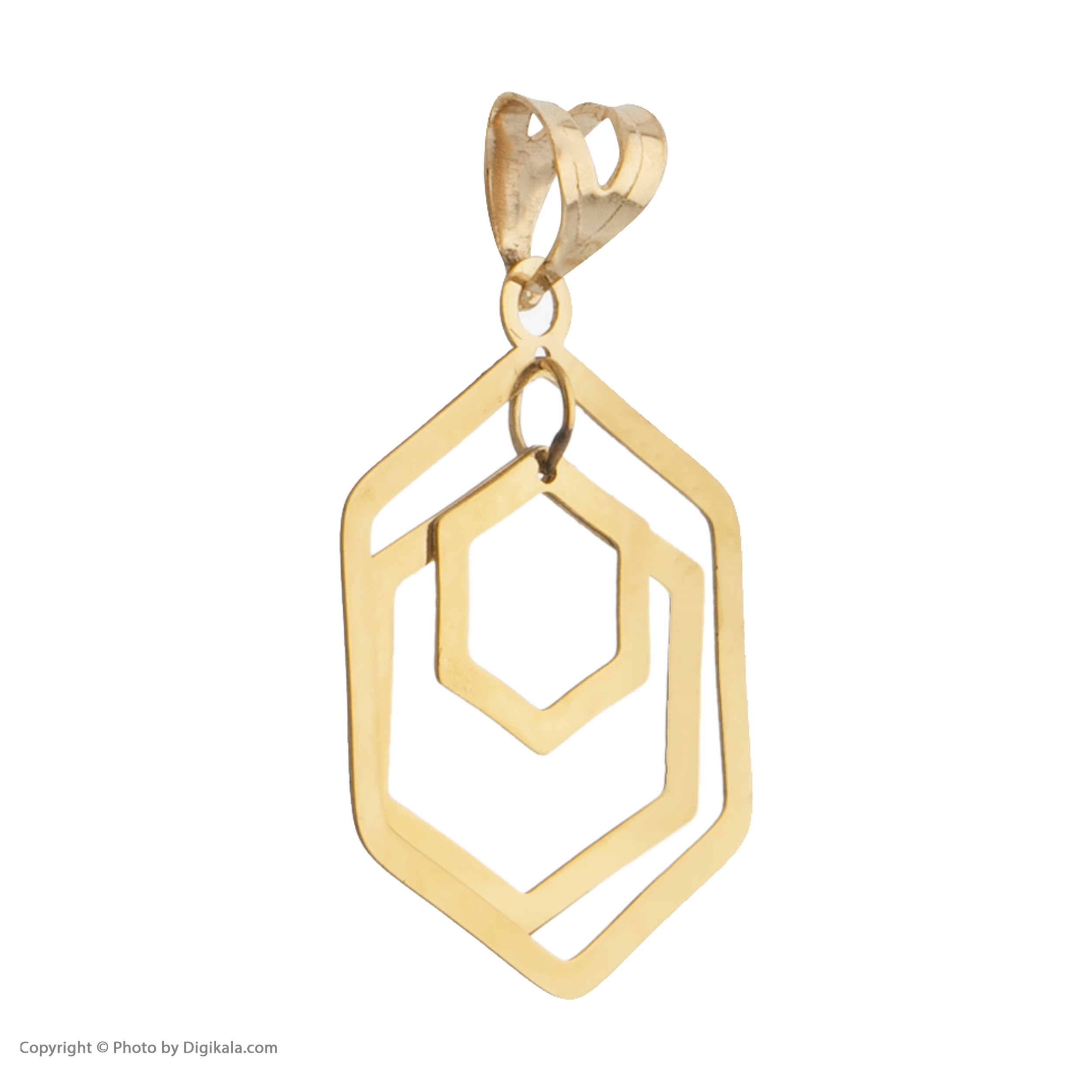 آویز گردنبند طلا 18 عیار زنانه مایا ماهک مدل MM1627 طرح شش ضلعی متداخل آویز گردنبند طلا 18 عیار زنانه مایا ماهک مدل MM1627 طرح شش ضلعی متداخل