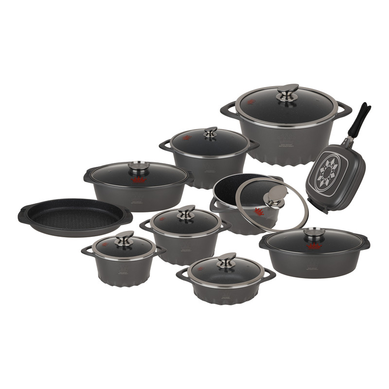 سرویس پخت و پز 19 پارچه اس جی مدل NANO GRANIT