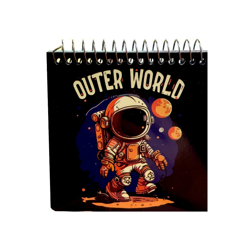 دفترچه یادداشت 80 برگ مدل فضانورد کد 114