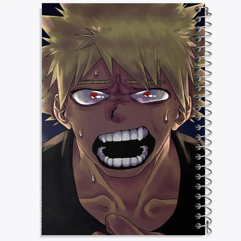 دفتر مشق 100 برگ خندالو طرح باکوگو انیمه آکادمی قهرمان من کد 16166