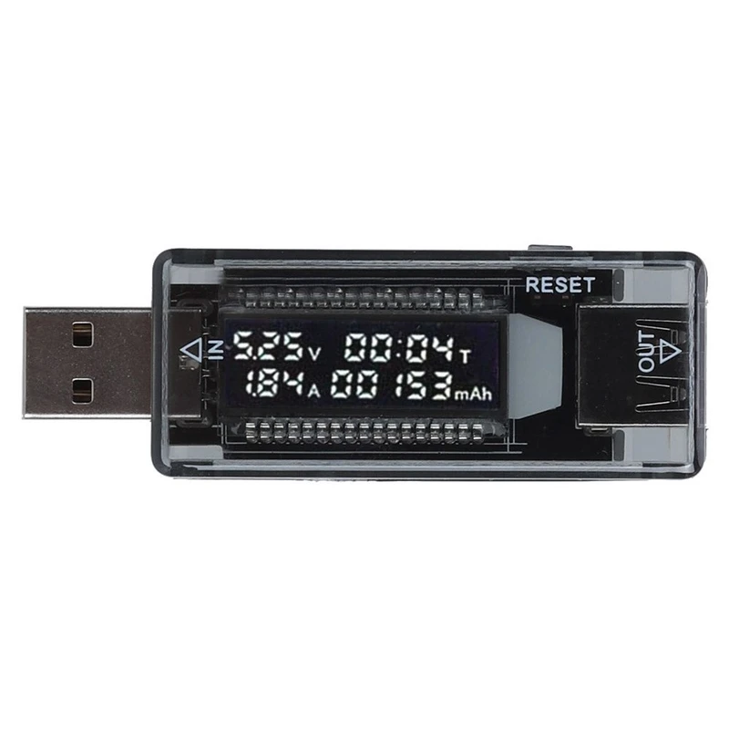 عکس شماره 2 : تستر و نمایشگر ولتاژ و جریان و ظرفیت شارژ usb مدل kws-v21