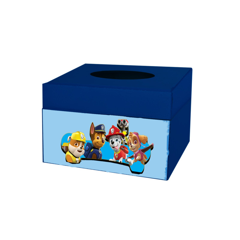 ست سطل و جادستمال کاغذی اتاق کودک مدل سگ های نگهبان