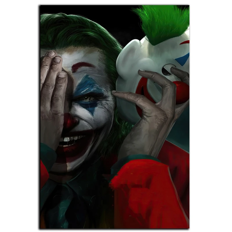 تابلو شاسی بکلیت طرح نقاشی آبرنگ جوکر مدل SH-S4148