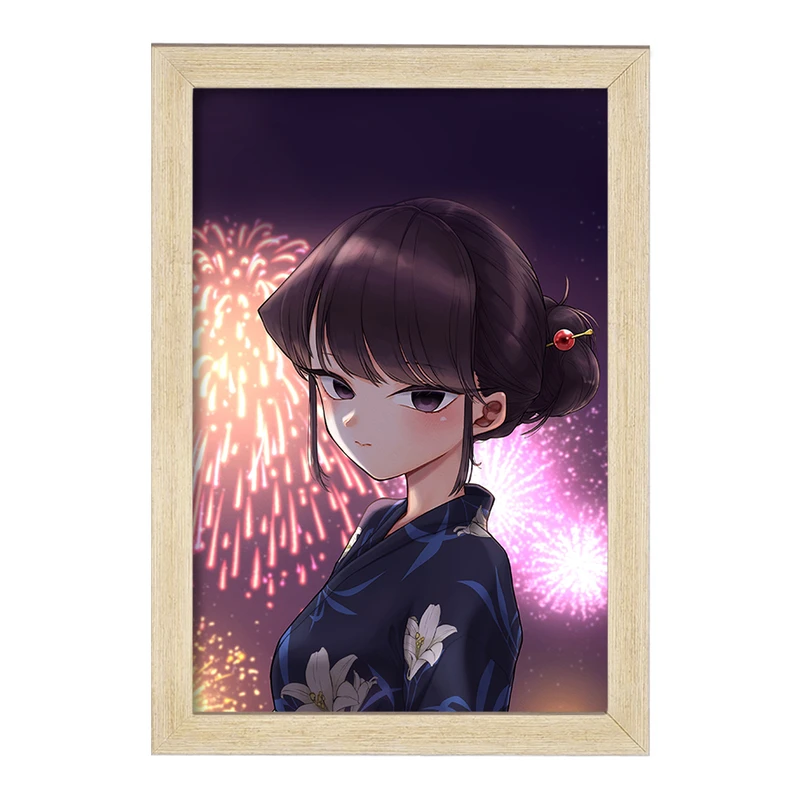 تابلو خندالو مدل انیمه کومی سان  کد 16104