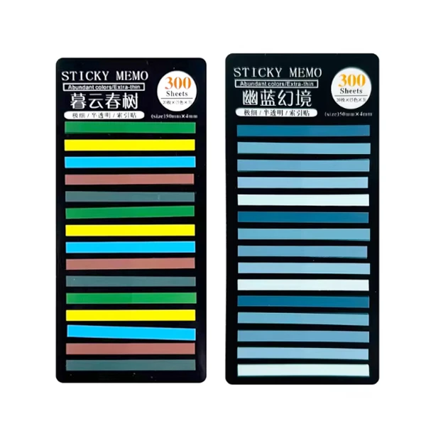 کاغذ چسب دار مدل هایلایتری شفاف کد 22 مجموعه 2 عددی