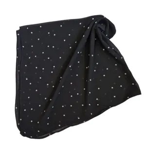 دستمال سر و گردن مدل مینی اسکارف طرح خال خالی ریز