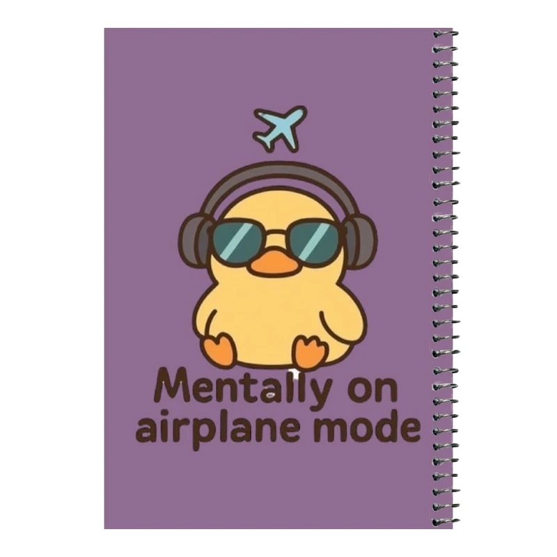 دفتر مشق 80 برگ اس جی مدل جوجه و هدفون    