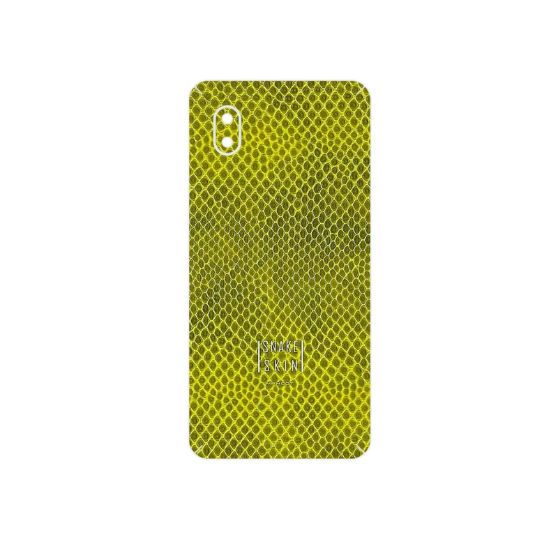 برچسب پوششی ماهوت مدل Yellow Snake Skin مناسب برای گوشی موبایل سامسونگ Galaxy A01 Core