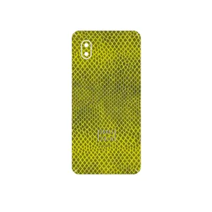 MAHOOT Yellow Snake Skin Cover Sticker for Samsung Galaxy A01 Core