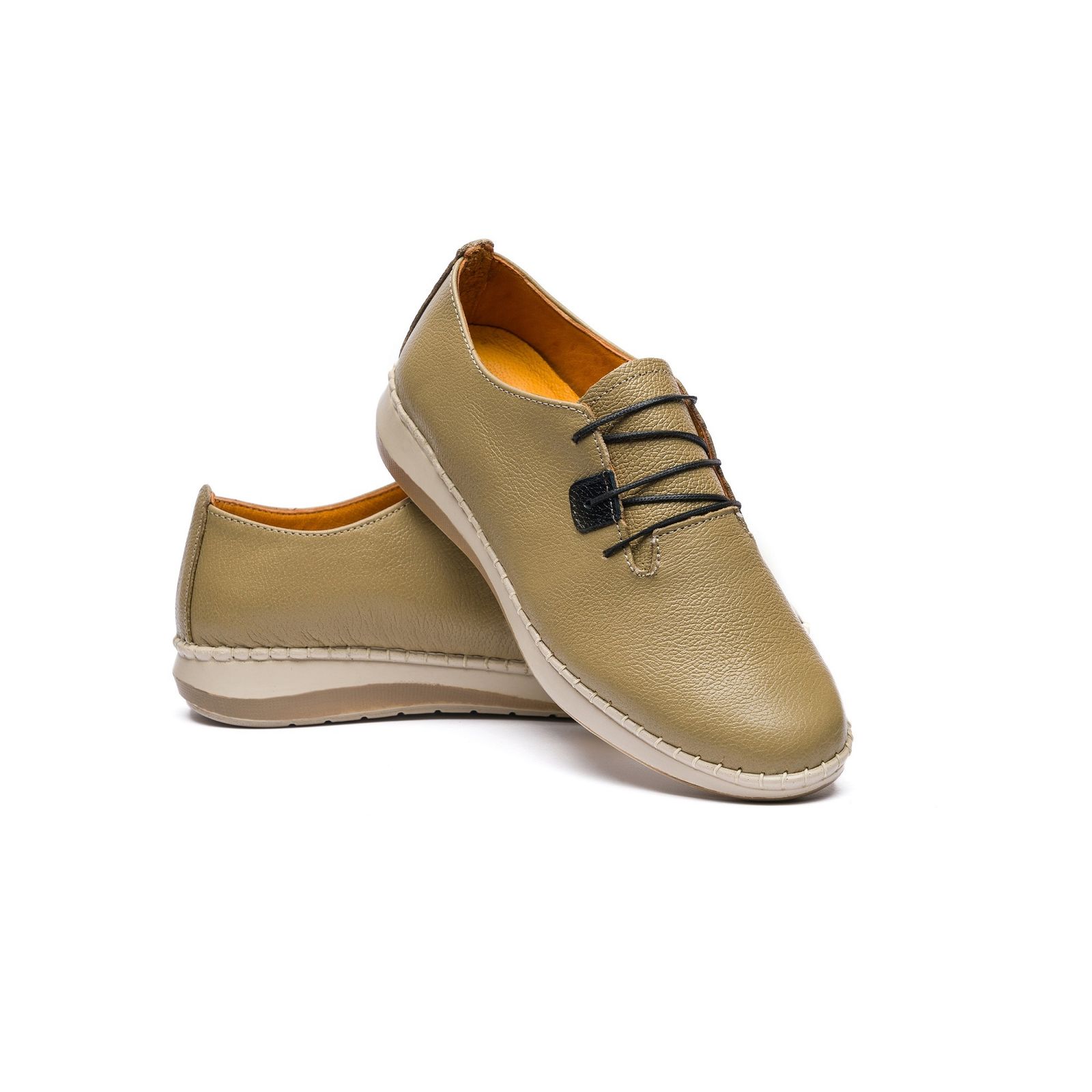کفش طبی زنانه مدل آنیس بندی تمام چرم - - 27