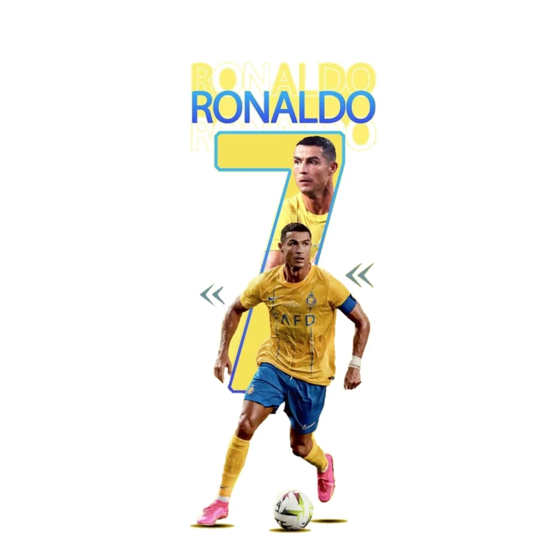 استیکر پارچه و لباس پاد آفرین مدل فوتبالی کریستیانو رونالدو کد 2727