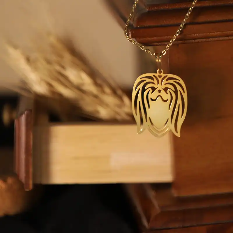 گردنبند طلا 18 عیار زنانه الن نار مدل سگ ELN10359