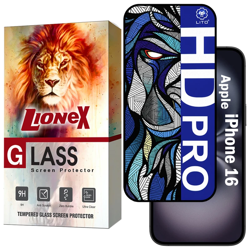 محافظ صفحه نمایش لایونکس مدل LITOHDL مناسب برای گوشی موبایل اپل iPhone 16