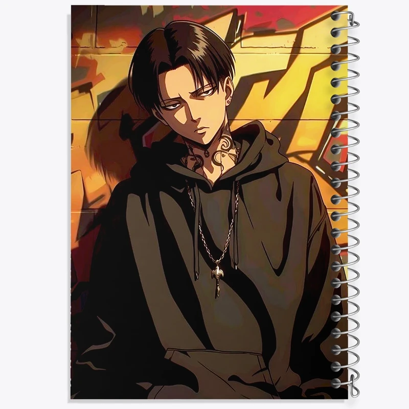 دفتر لیست خرید 50 برگ خندالو طرح لیوای آکرمن انیمه اتک آن تایتان کد F1821