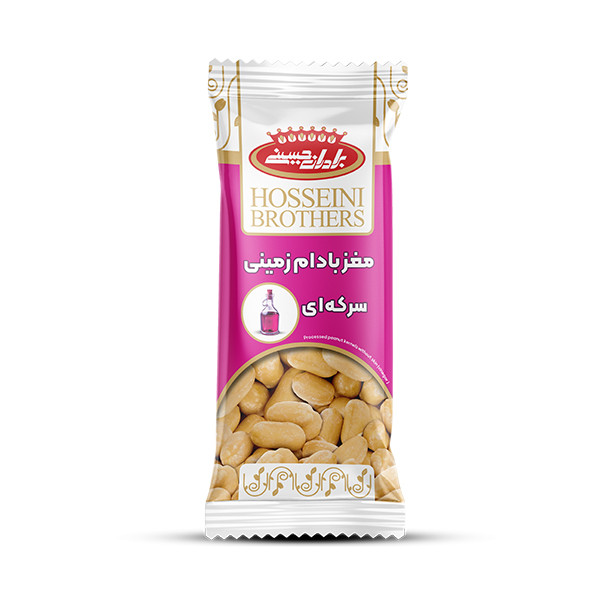مغز بادام زمینی سرکه ای برادران حسینی - 35  گرم