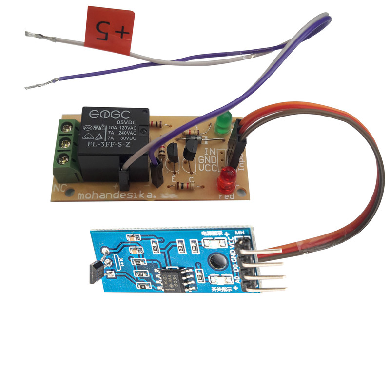 کیت آموزش الکترونیک مهندسیکا مدل حسگر مغناطیسی اثر هال HALL-sensor 