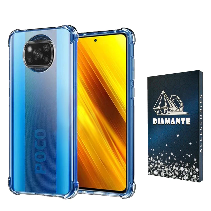 کاور دیامانته مدل shiny navy مناسب برای گوشی موبایل شیائومی Poco X3 / X3 Pro / X3 NFC