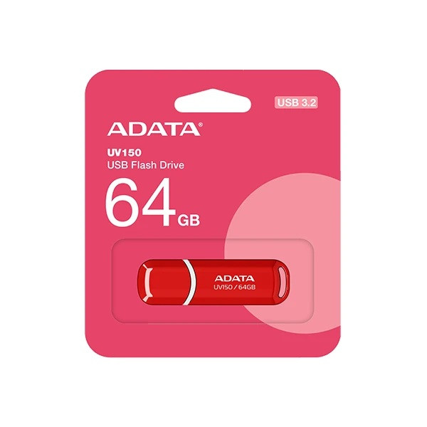 فلش مموری ای دیتا مدل UV150 ظرفیت 64 گیگابایت با رابط USB 3.2 Gen1