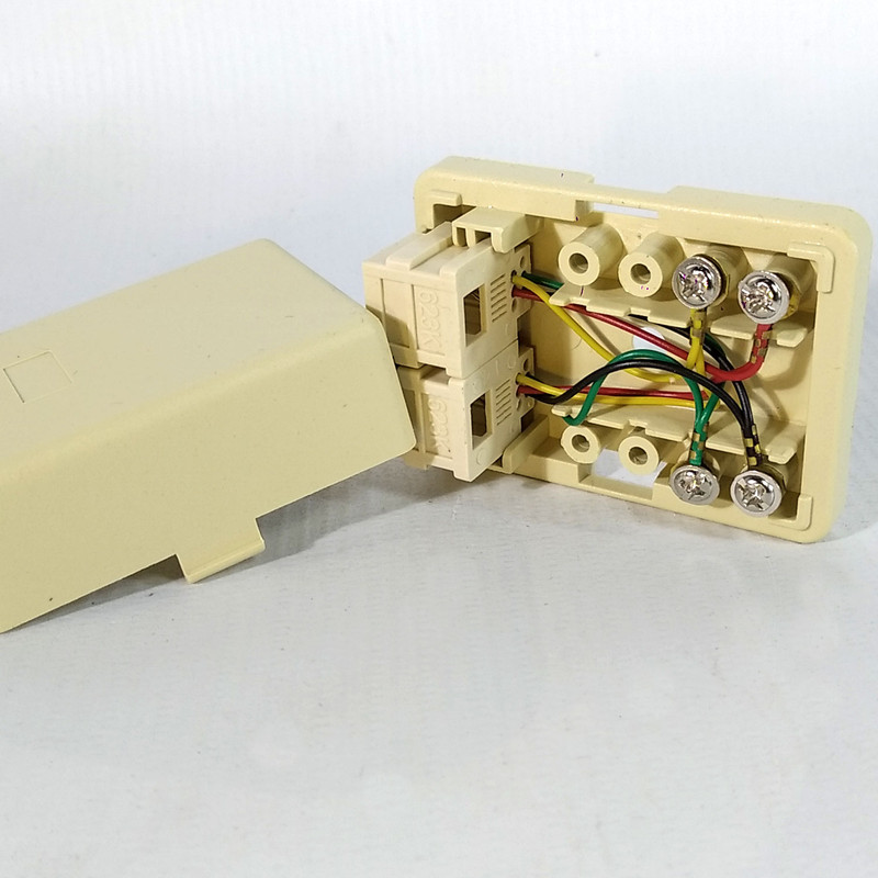 مبدل سوکت تلفن 1 به 2 کد 006HB